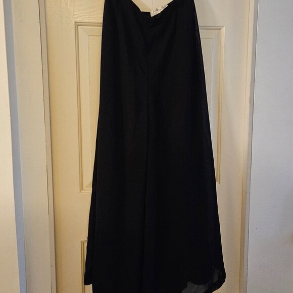 Frascara: pantsuit, wideleg, black - Picture 1 of 4